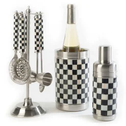 MacKenzie-Childs 3260 Bar Tool Set - Courtly Check* Outdoor Entertaining