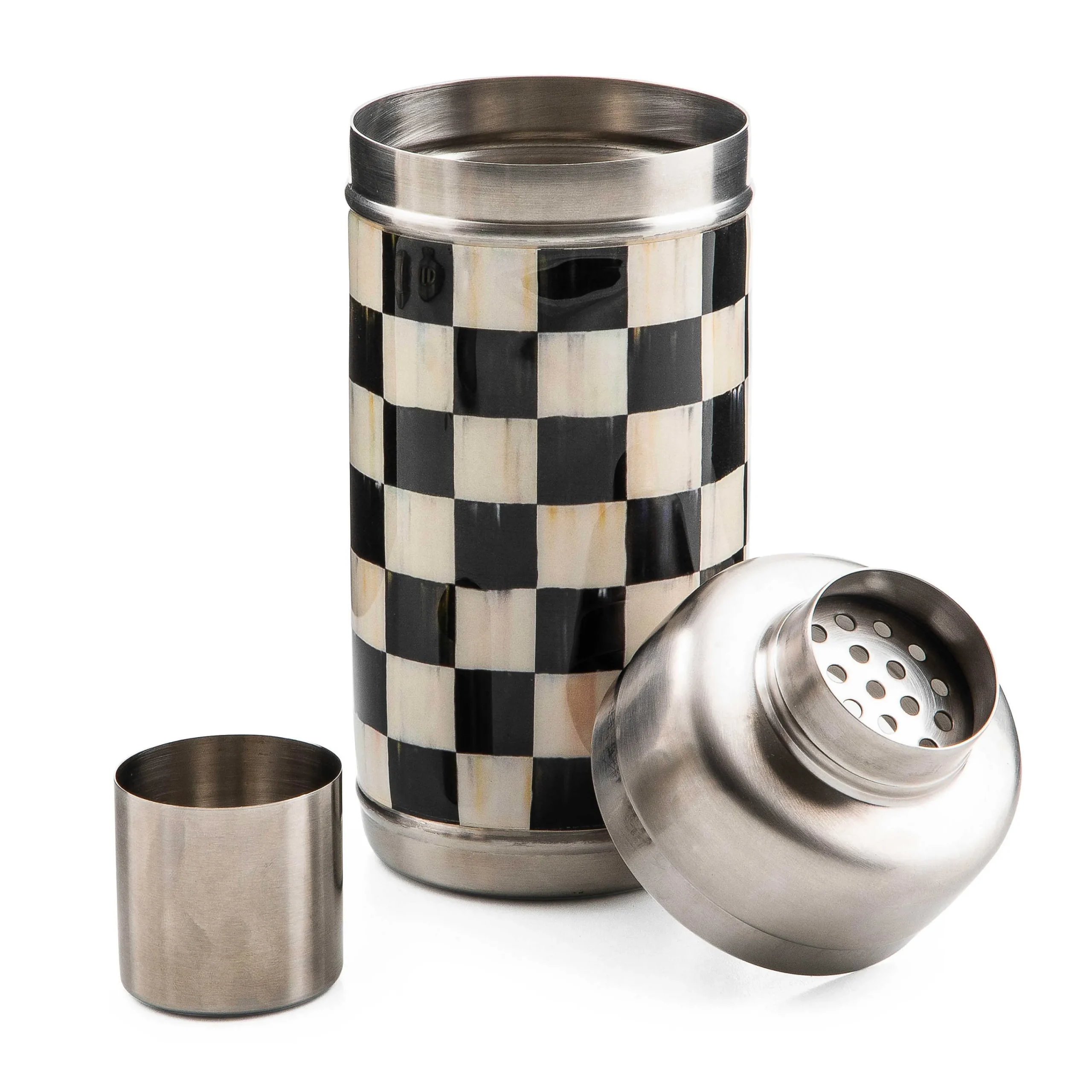 MacKenzie-Childs 3260 Cocktail Shaker - Courtly Check* Outdoor Entertaining