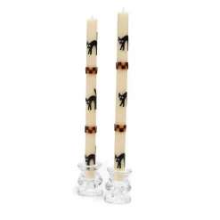 MacKenzie-Childs Alley Cat Dinner Candles - Set Of 2* Candles & Fragrances