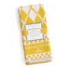 MacKenzie-Childs Argyle Dish Towels - Yellow - Set Of 3* Kitchen & Table Linens