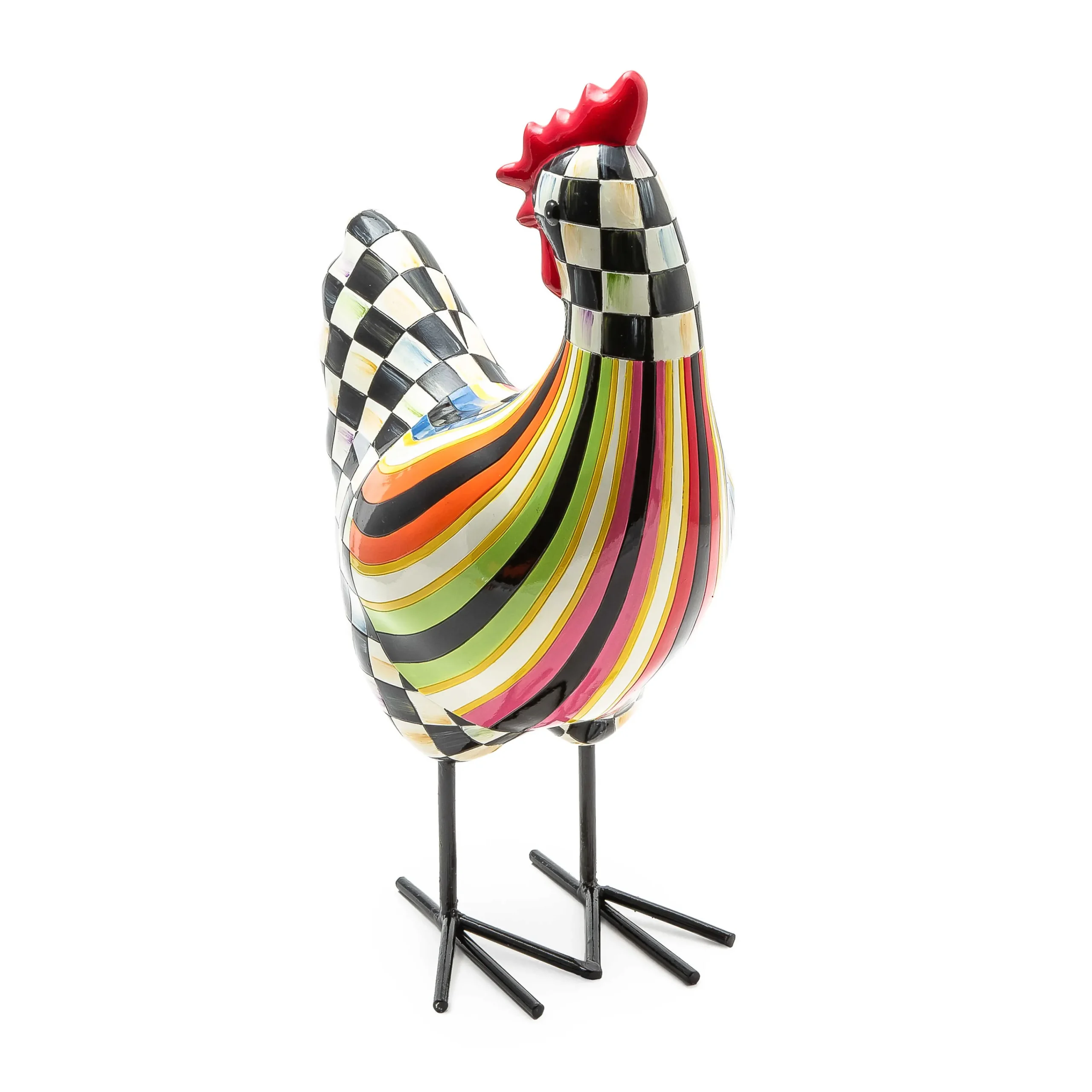 MacKenzie-Childs Avant Garden Chicken - Stripe* Room Accents