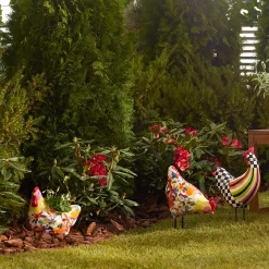 MacKenzie-Childs Avant Garden Chicken Planter - Floral* Pots & Planters