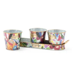 MacKenzie-Childs Avant Garden Herb Pots - Set Of 3* Pots & Planters