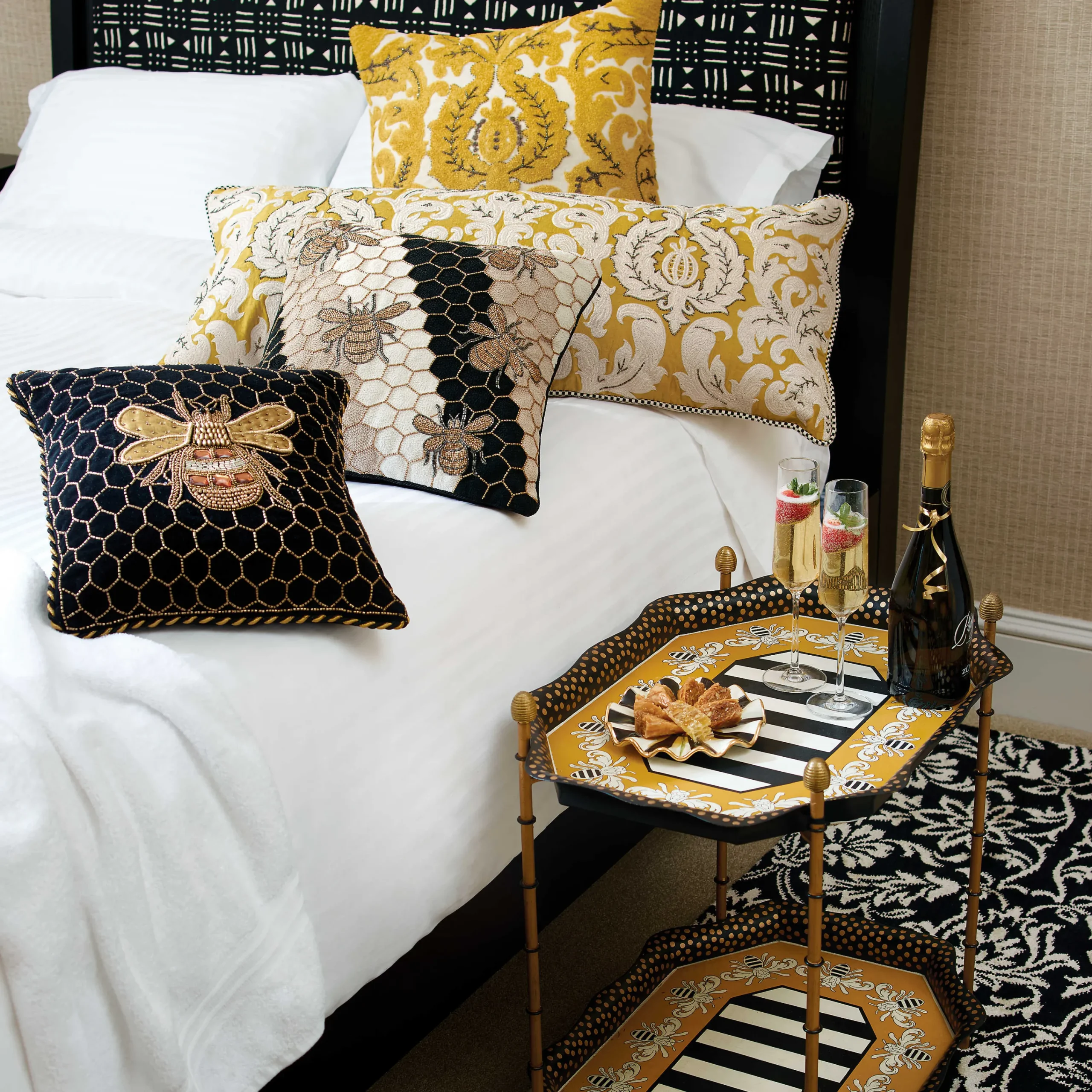 MacKenzie-Childs Beekeeper Pillow* Pillows, Throws, & Cushions