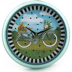 MacKenzie-Childs Bike Ride Wall Clock* Room Accents