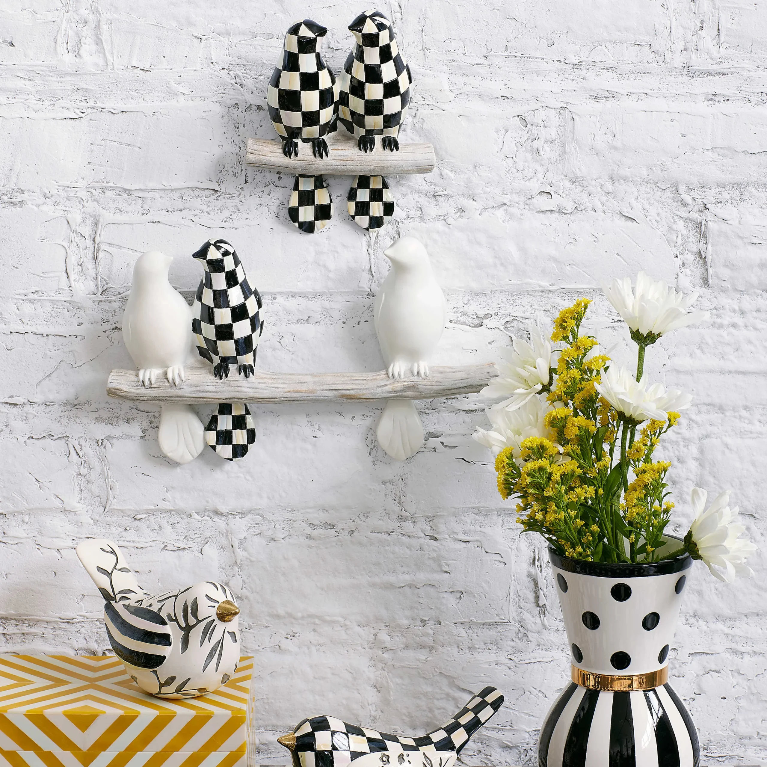 MacKenzie-Childs Bird Duo Wall Art* Entryway & Porch