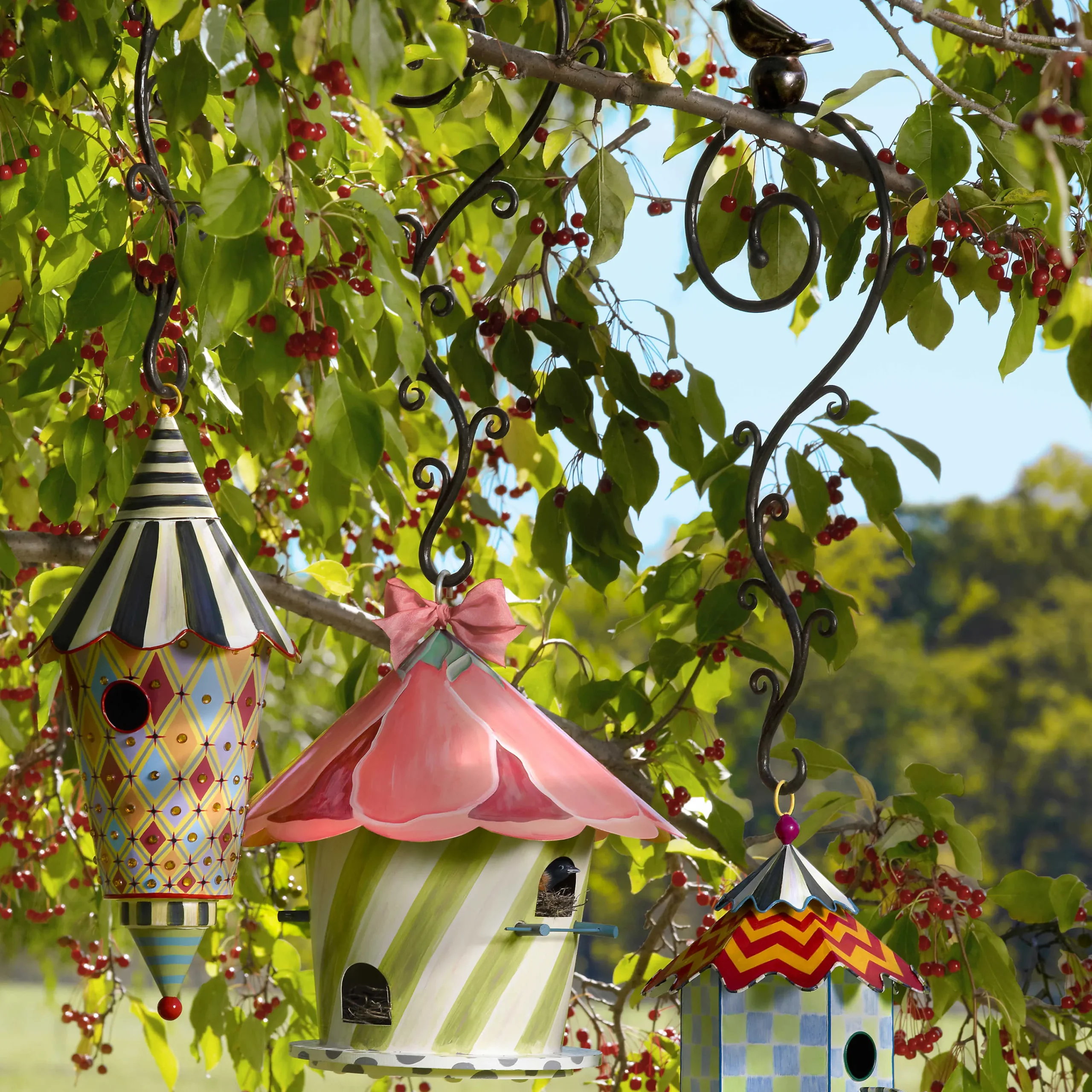 MacKenzie-Childs Birdhouse Hook* Garden Accessories