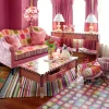 MacKenzie-Childs Bleeding Hearts Footstool* Living Room
