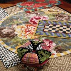 MacKenzie-Childs Bloomsbury Garden Rug - 6' Round* Rugs