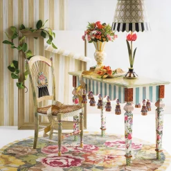 MacKenzie-Childs Bloomsbury Garden Rug - 6' Round* Rugs