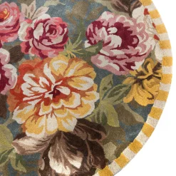 MacKenzie-Childs Bloomsbury Garden Rug - 6' Round* Rugs
