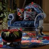 MacKenzie-Childs Bluetopia Kitano Footstool* Living Room