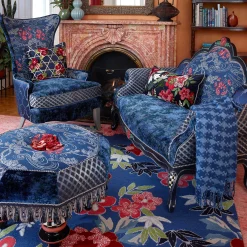 MacKenzie-Childs Bluetopia Wing Chair* Living Room