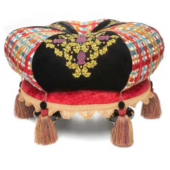 MacKenzie-Childs Bramble Briar Footstool* Living Room