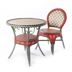 MacKenzie-Childs Breezy Poppy Outdoor Cafe Chair* Outdoor Furniture