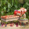 MacKenzie-Childs Breezy Poppy Outdoor Chaise* Outdoor Furniture