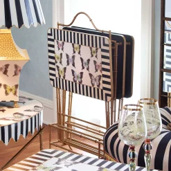 MacKenzie-Childs Butterfly Collection Cocktail Trays - Set Of 4* Living Room