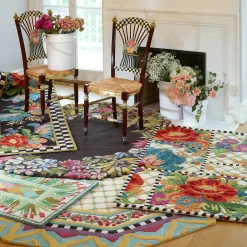 MacKenzie-Childs Butterfly Garden Rug - 6' Round* Rugs