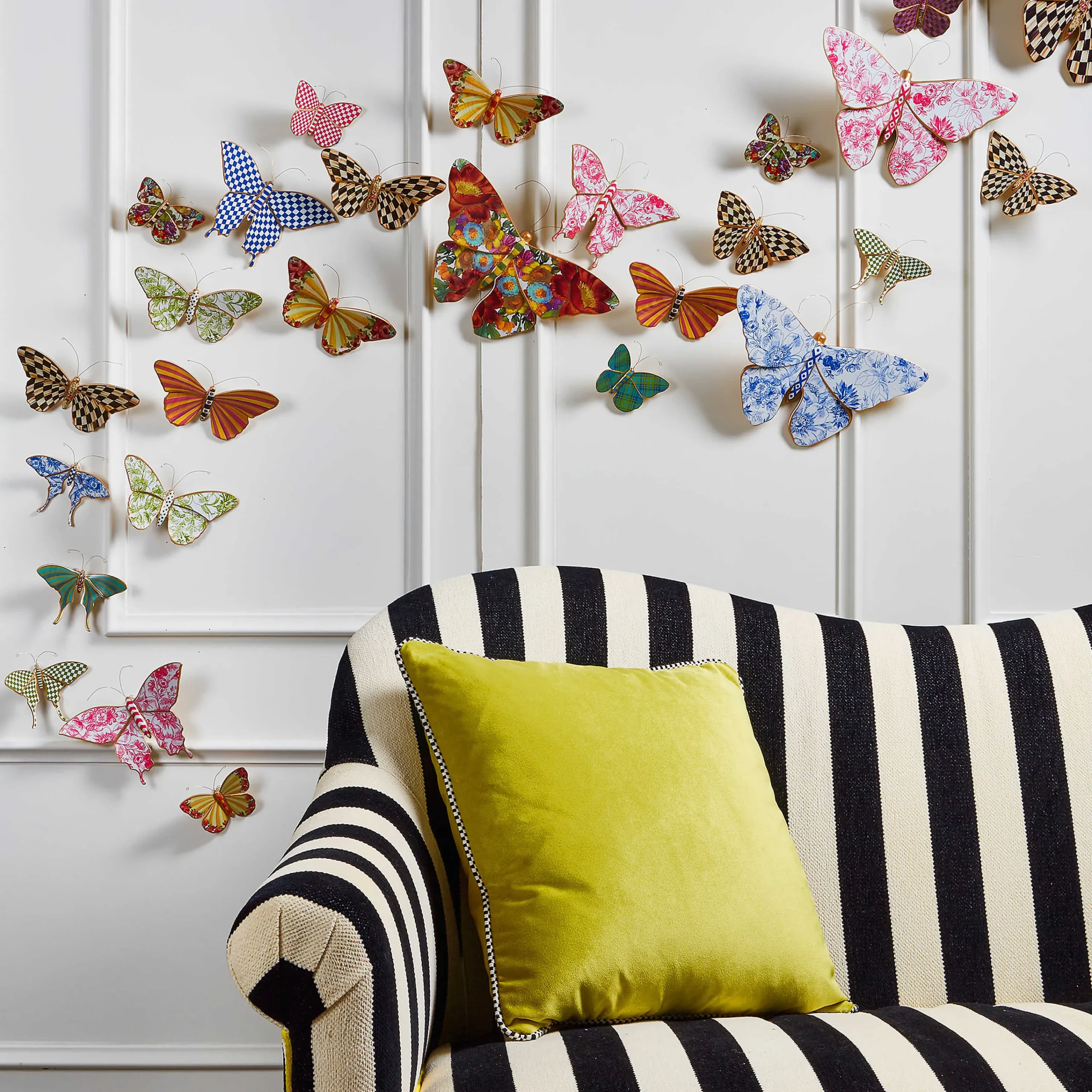 MacKenzie-Childs Butterfly Trio Wall Decor - Field* Room Accents