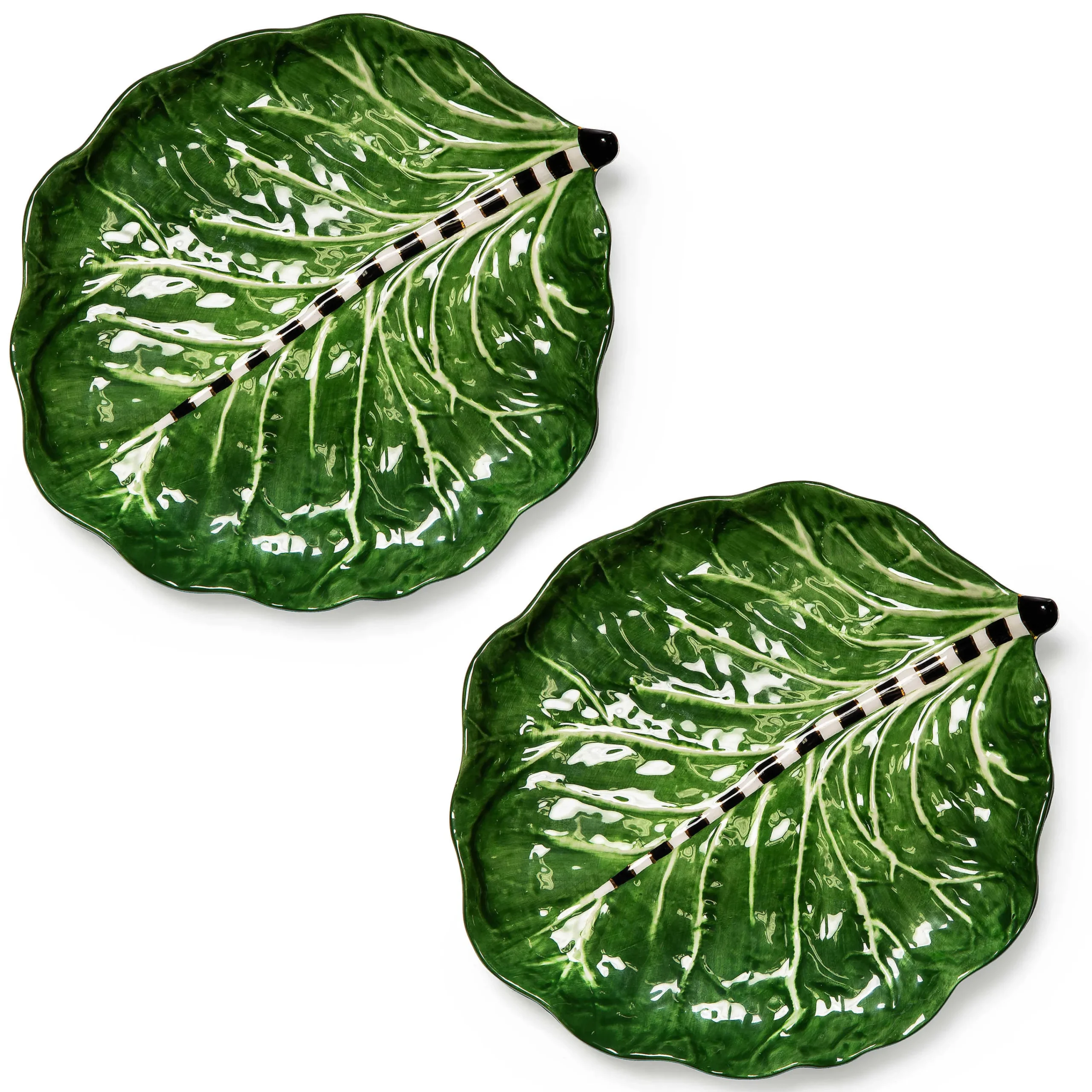 MacKenzie-Childs Cabbage Plates - Set Of 2* Outdoor Entertaining