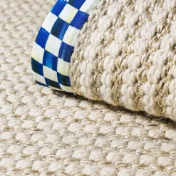 MacKenzie-Childs Cable Wool Sisal - Royal - 2' X 3' Rug* Rugs