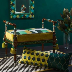 MacKenzie-Childs Check It Out Rug - 3' X 5' - Gold* Rugs