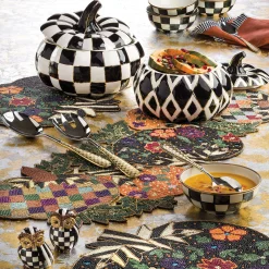 MacKenzie-Childs Check Salad Serving Set - Gold* Serveware