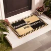 MacKenzie-Childs Checking In Checking Out Entrance Mat* Outdoor Rugs & Mats
