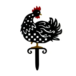 MacKenzie-Childs Chicken Lawn Stake - Standing* Garden Accessories