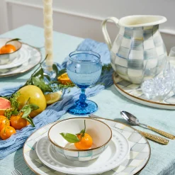 MacKenzie-Childs Coquette Goblet - Blue* Outdoor Entertaining