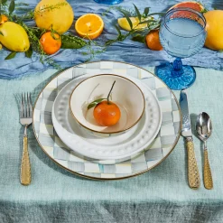 MacKenzie-Childs Coquette Goblet - Blue* Outdoor Entertaining