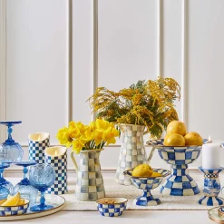 MacKenzie-Childs Coquette Goblet - Blue* Outdoor Entertaining