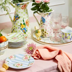 MacKenzie-Childs Coquette Goblet - Pink* Outdoor Entertaining