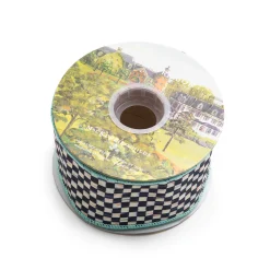 MacKenzie-Childs Courtly Check 2.5" Ribbon - Aqua* Room Accents