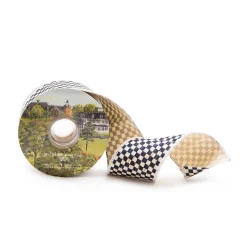 MacKenzie-Childs Courtly Check 2.5" Ribbon - Ivory* Room Accents