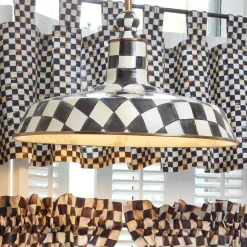 MacKenzie-Childs Courtly Check Barn Pendant Lamp - 18"* Lighting