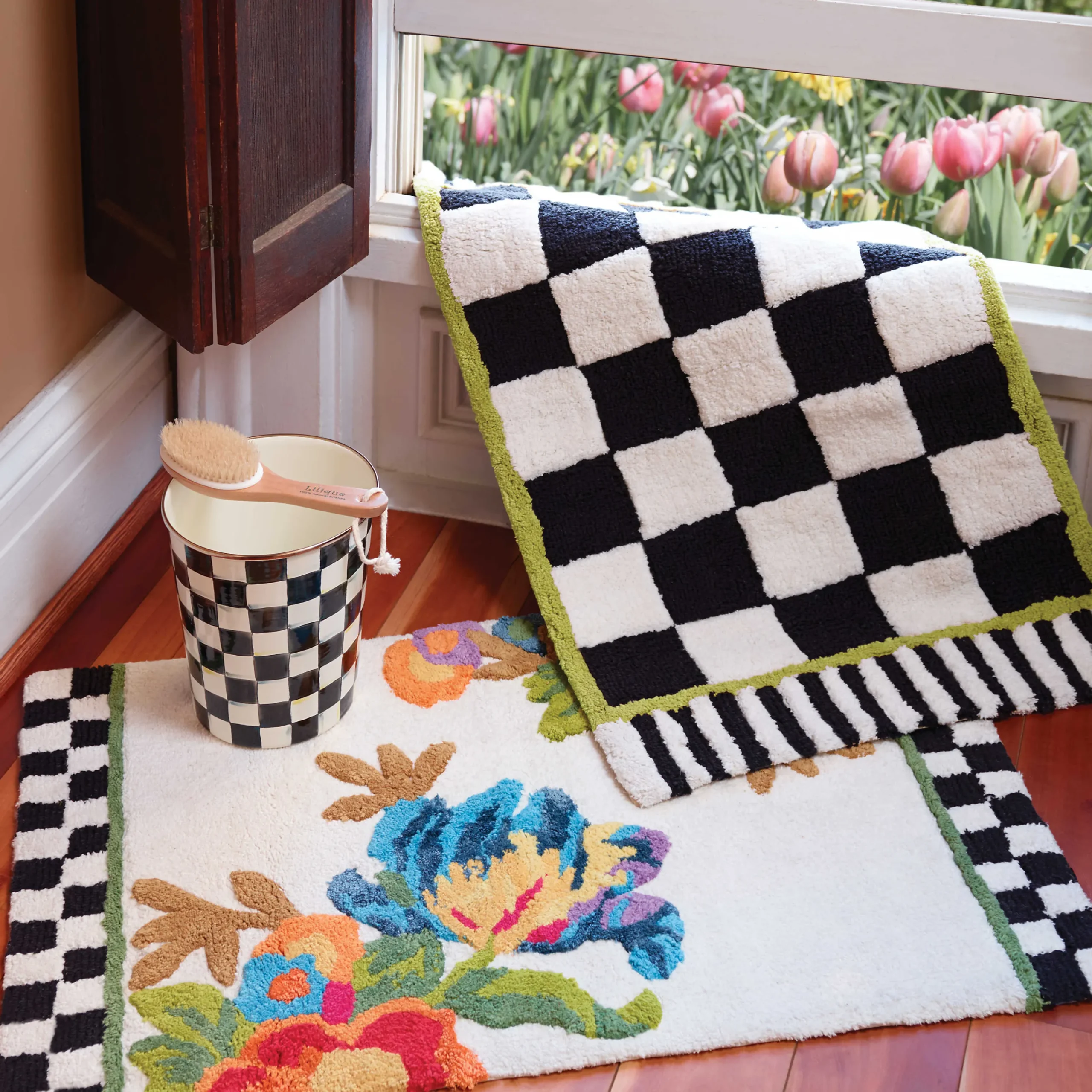 MacKenzie-Childs Courtly Check Bath Rug - Standard* Bed & Bath