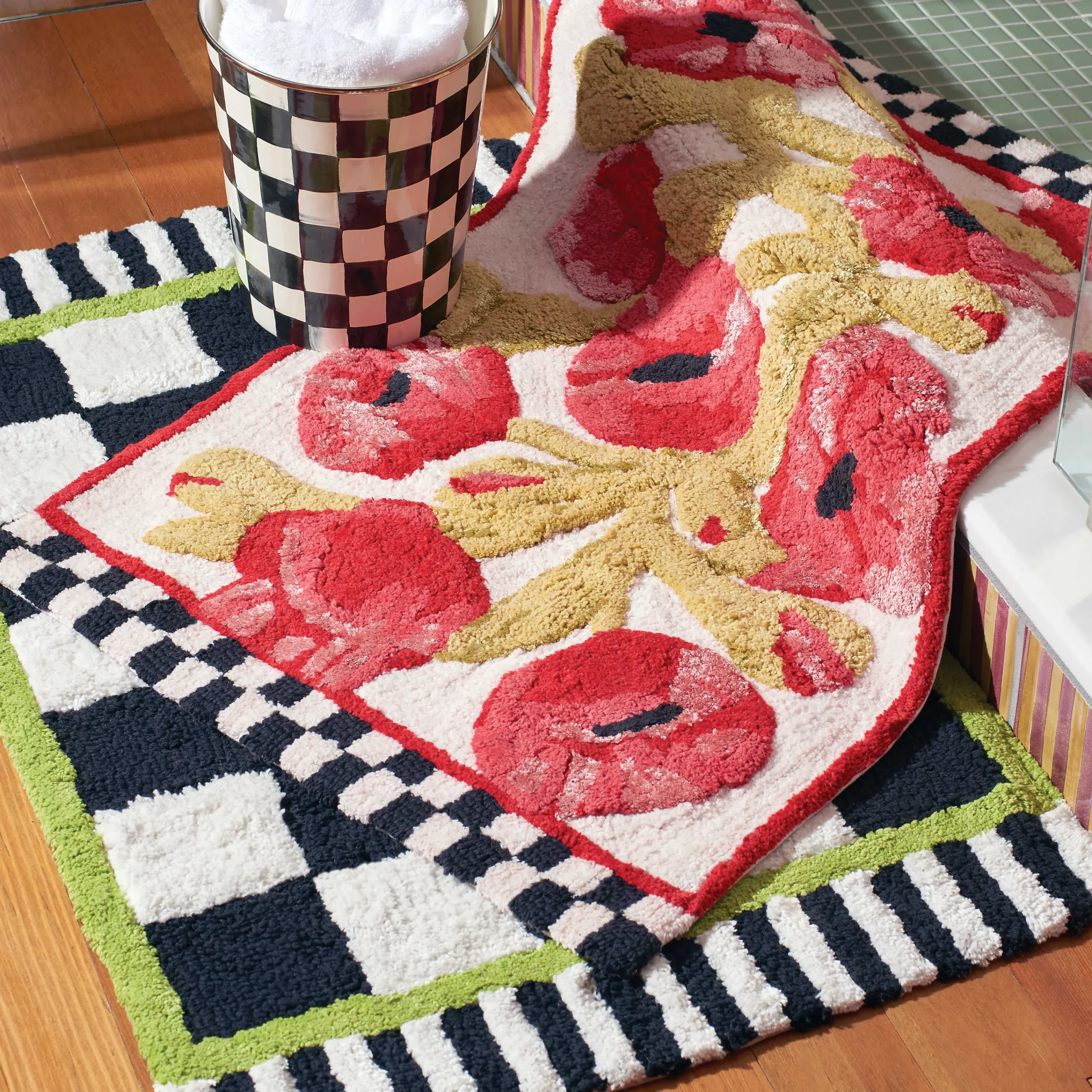 MacKenzie-Childs Courtly Check Bath Rug - Standard* Bed & Bath