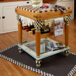 MacKenzie-Childs Courtly Check Black Sisal Rug - 3' X 5'* Rugs