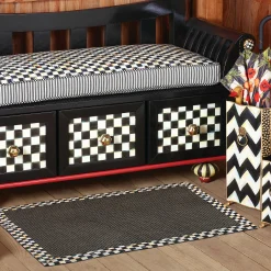 MacKenzie-Childs Courtly Check Black Sisal Rug - 3' X 5'* Rugs