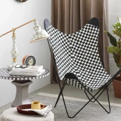 MacKenzie-Childs Courtly Check Butterfly Chair* Entryway Furniture