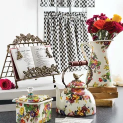 MacKenzie-Childs Courtly Check Cafe Curtains - Set Of 2* Room Accents