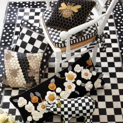 MacKenzie-Childs Courtly Check Chair Cushion* Pillows, Throws, & Cushions