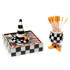 MacKenzie-Childs Courtly Check Cocktail Napkin Holder* Outdoor Entertaining