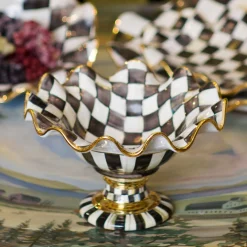 MacKenzie-Childs Courtly Check Compote* Outdoor Entertaining
