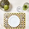 MacKenzie-Childs Courtly Check Cork Back Placemats - Set Of 4* Outdoor Entertaining