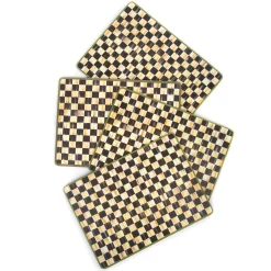 MacKenzie-Childs Courtly Check Cork Back Placemats - Set Of 4* Outdoor Entertaining