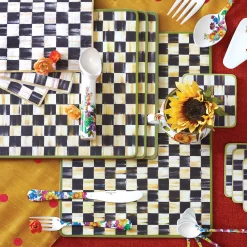 MacKenzie-Childs Courtly Check Cork Back Placemats - Set Of 4* Outdoor Entertaining