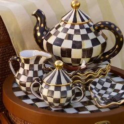 MacKenzie-Childs Courtly Check Creamer* Outdoor Entertaining