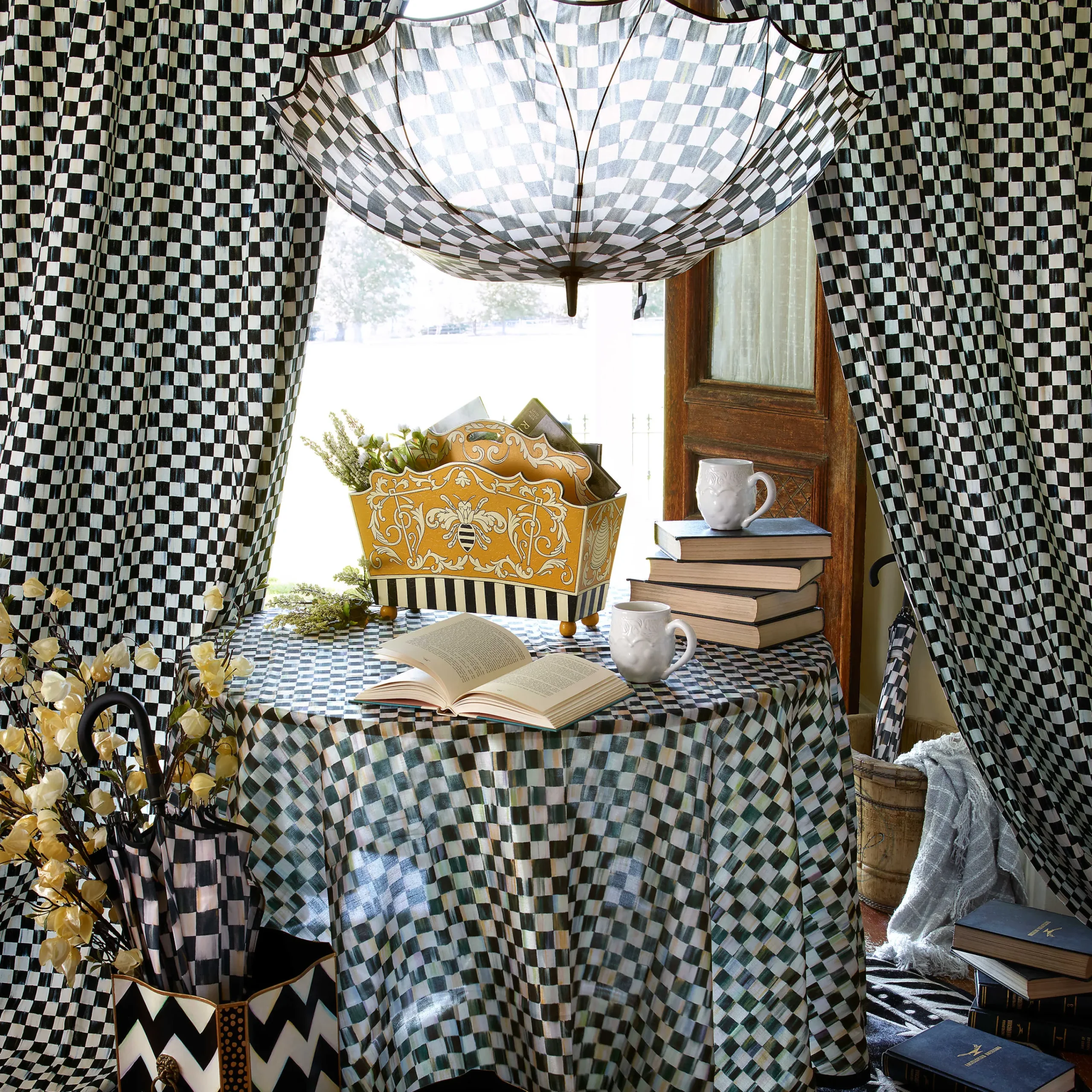 MacKenzie-Childs Courtly Check Curtain Panel* Room Accents